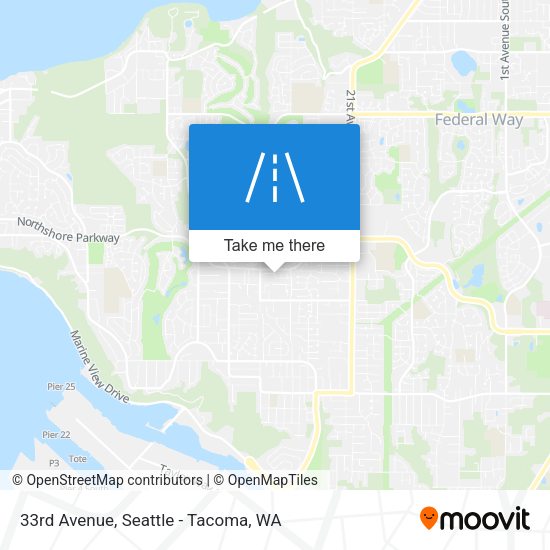 33rd Avenue map