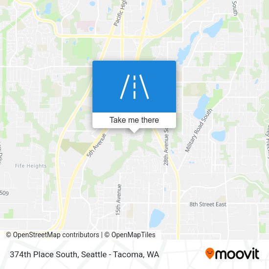 Mapa de 374th Place South