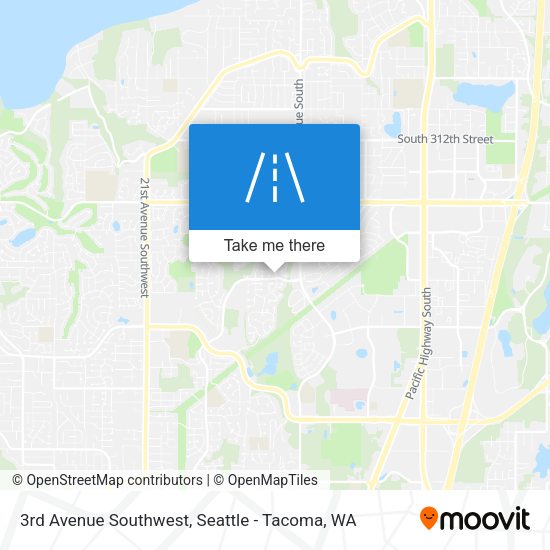3rd Avenue Southwest map