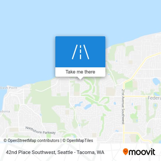 Mapa de 42nd Place Southwest