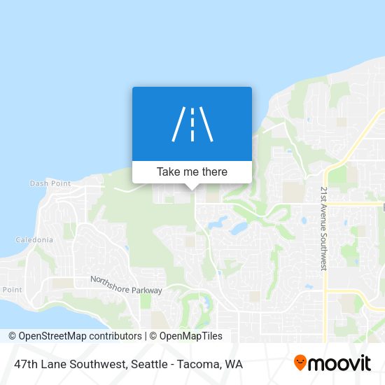 47th Lane Southwest map