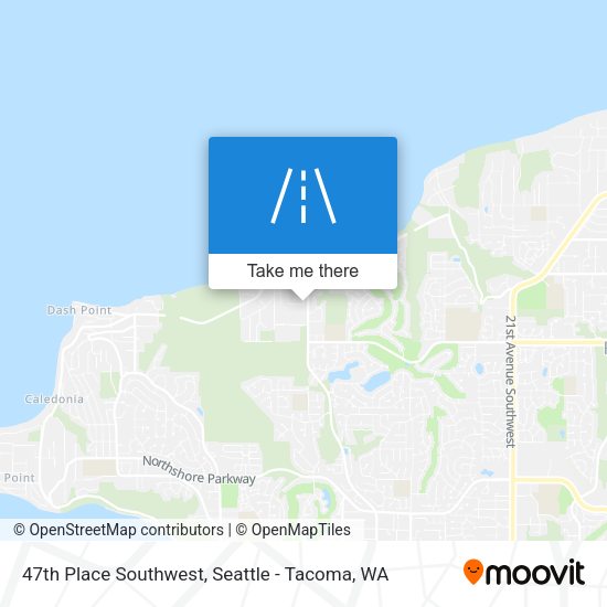 47th Place Southwest map