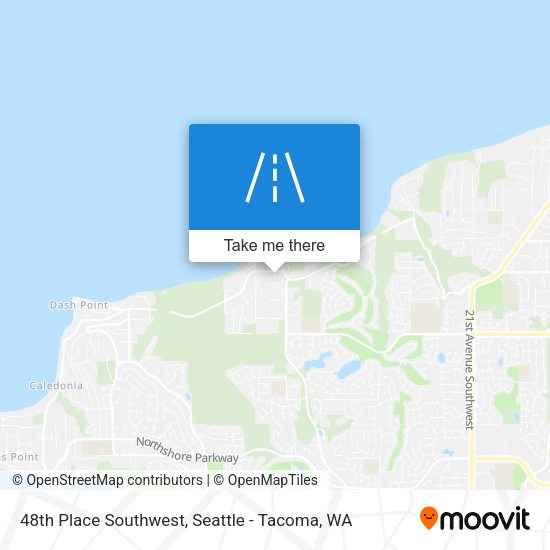 48th Place Southwest map