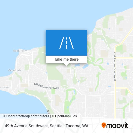 Mapa de 49th Avenue Southwest