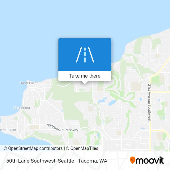 50th Lane Southwest map