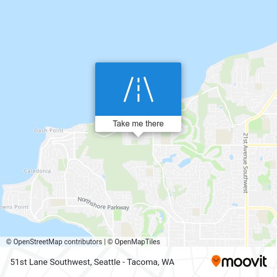 51st Lane Southwest map