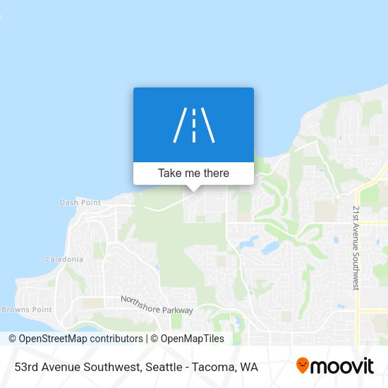 Mapa de 53rd Avenue Southwest