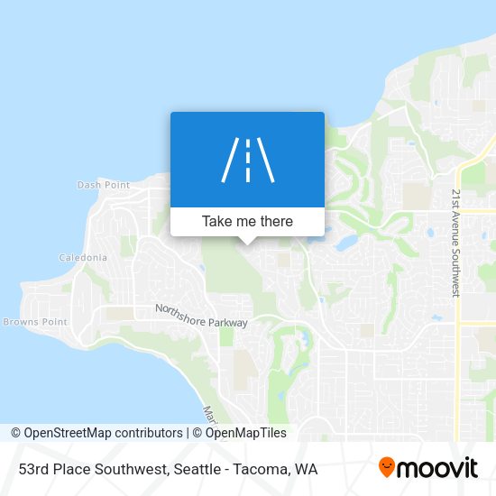 Mapa de 53rd Place Southwest