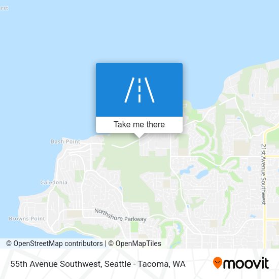 Mapa de 55th Avenue Southwest