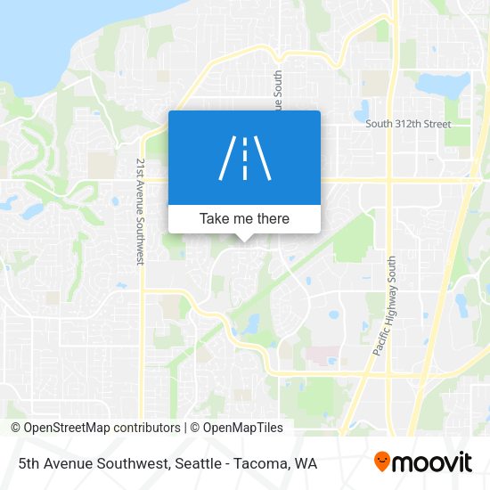 5th Avenue Southwest map