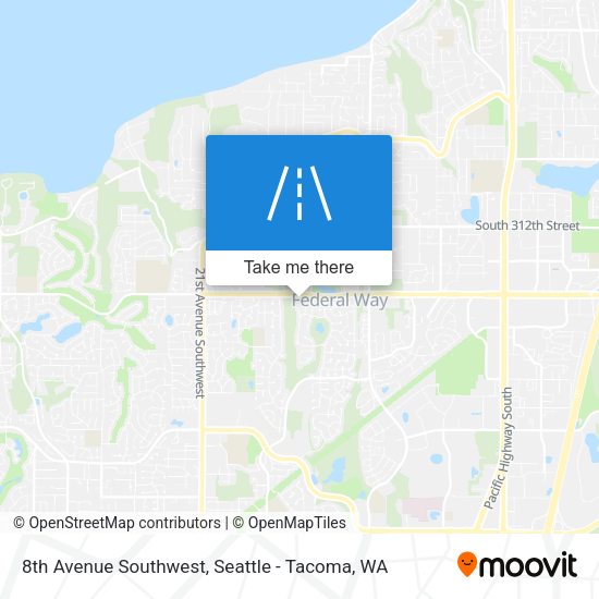 8th Avenue Southwest map