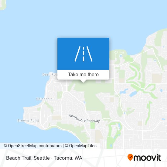 Beach Trail map