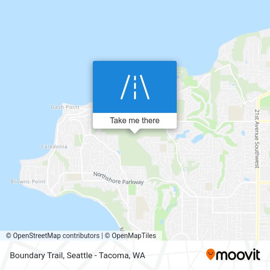 Boundary Trail map