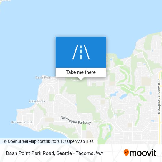 Mapa de Dash Point Park Road