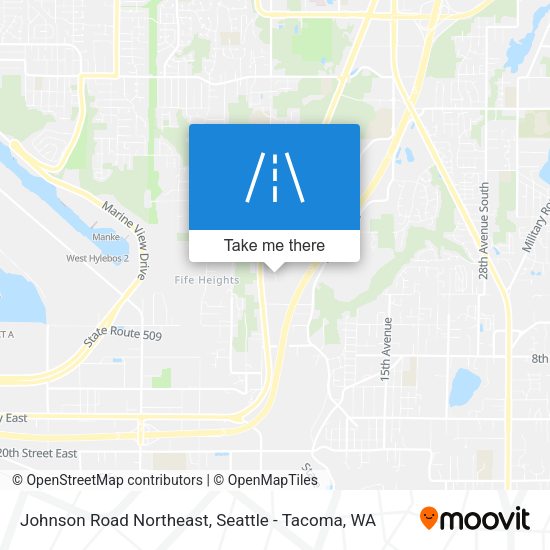 Mapa de Johnson Road Northeast