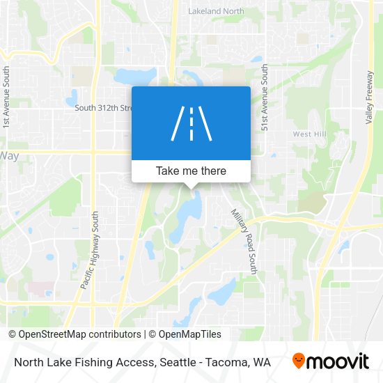 Mapa de North Lake Fishing Access