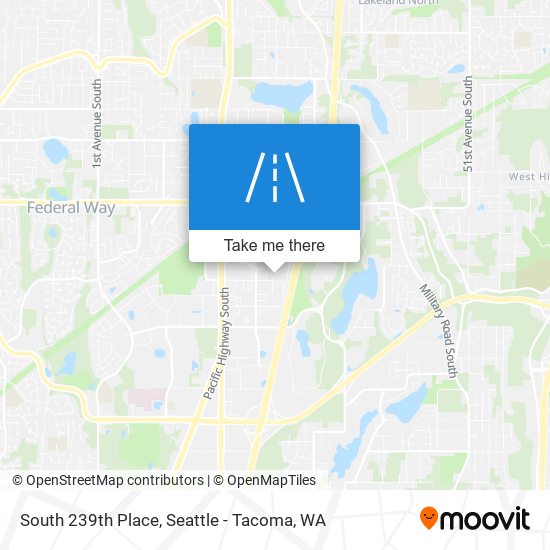 South 239th Place map
