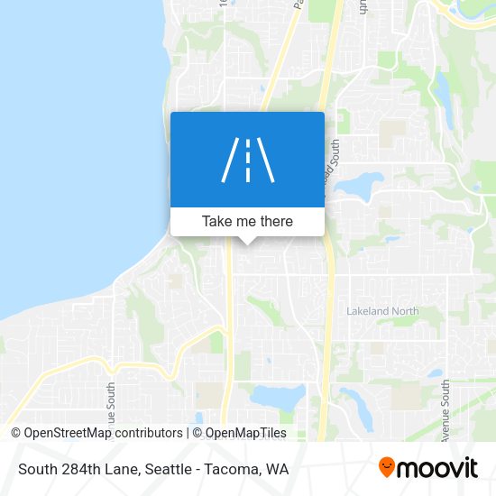 Mapa de South 284th Lane