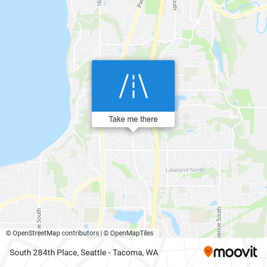 South 284th Place map