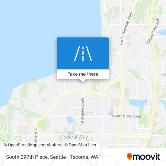 South 297th Place map
