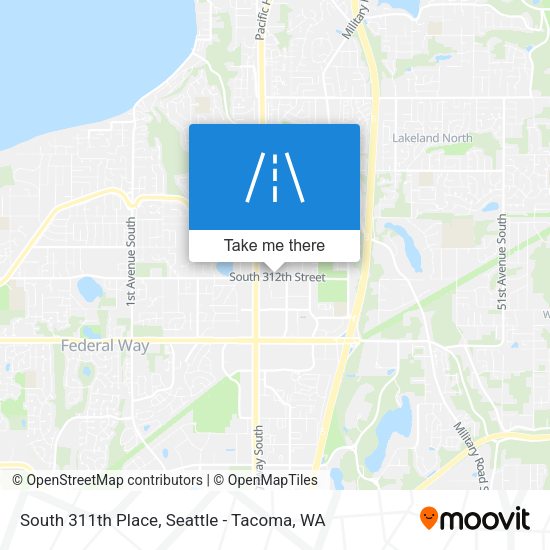 South 311th Place map