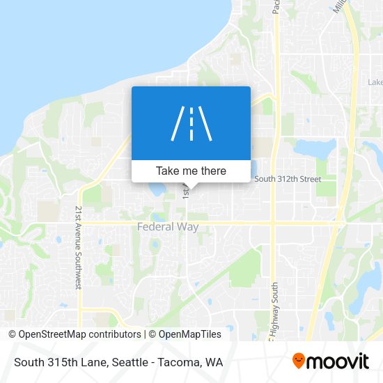South 315th Lane map