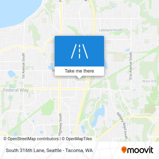 Mapa de South 316th Lane