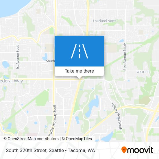 South 320th Street map