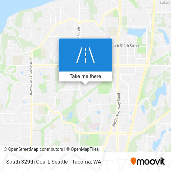 South 329th Court map