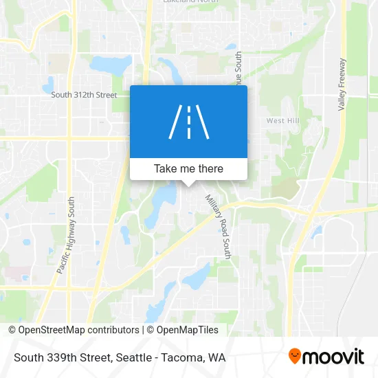 South 339th Street map