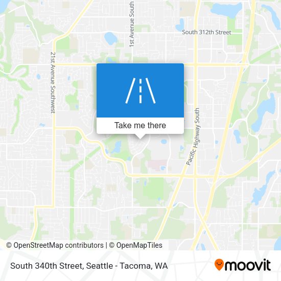 Mapa de South 340th Street