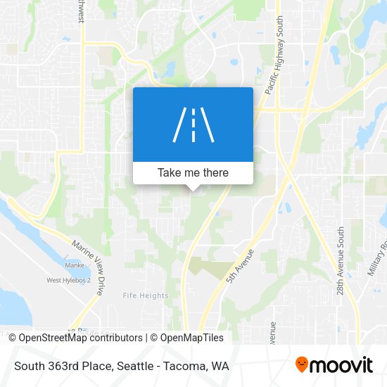 Mapa de South 363rd Place