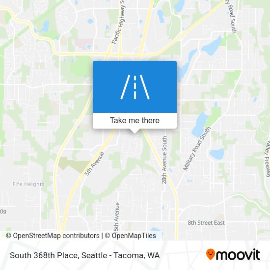 Mapa de South 368th Place