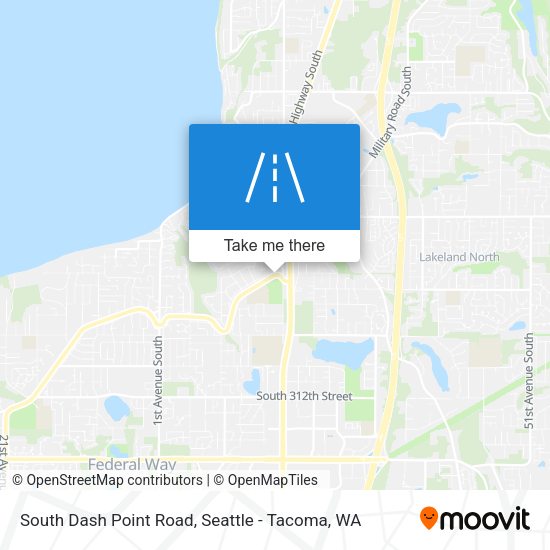 Mapa de South Dash Point Road