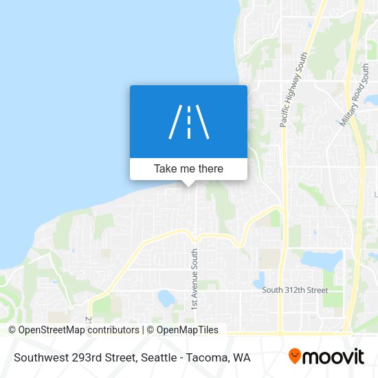 Southwest 293rd Street map