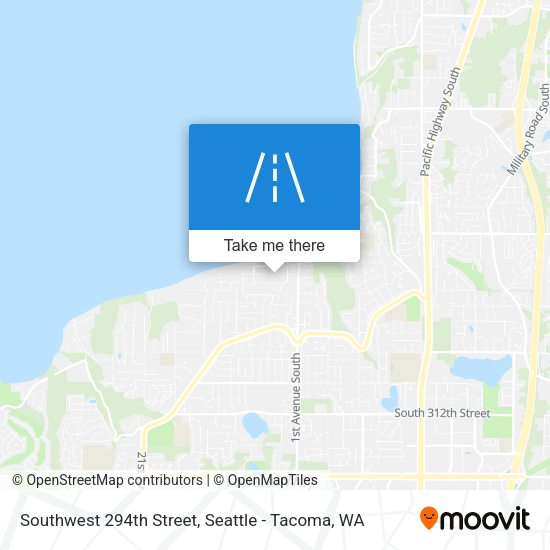 Mapa de Southwest 294th Street