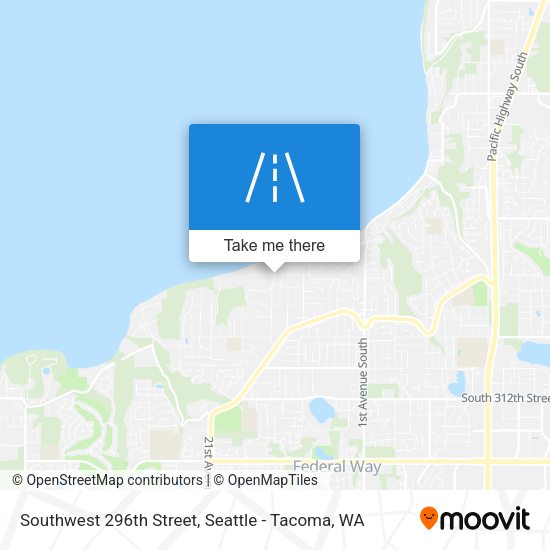 Southwest 296th Street map