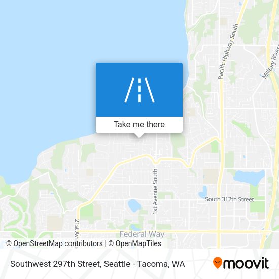 Southwest 297th Street map