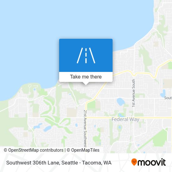 Southwest 306th Lane map
