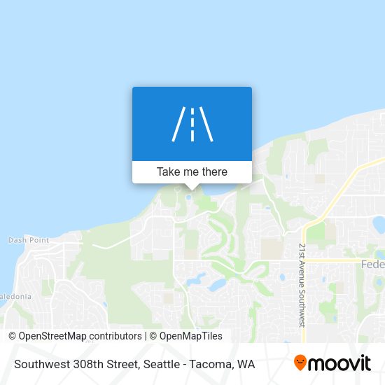 Southwest 308th Street map
