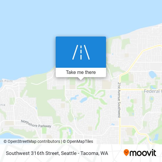 Southwest 316th Street map