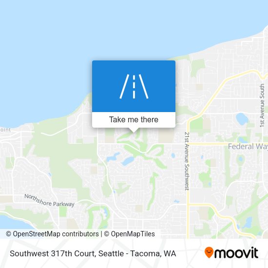 Southwest 317th Court map