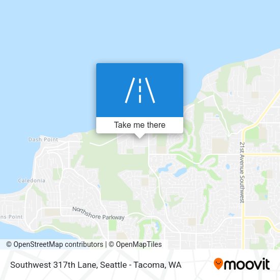 Southwest 317th Lane map