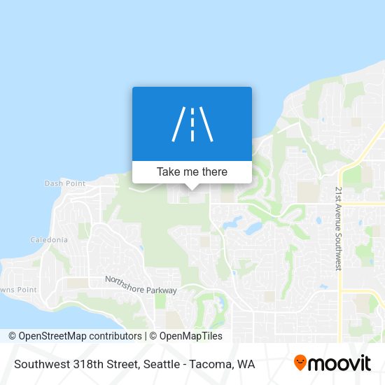 Southwest 318th Street map