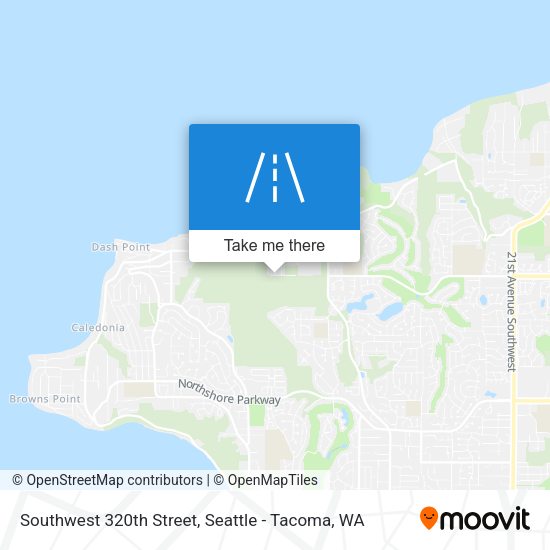 Southwest 320th Street map