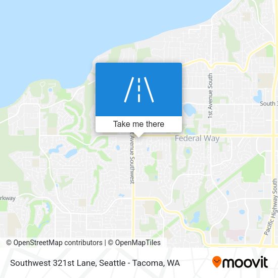 Southwest 321st Lane map