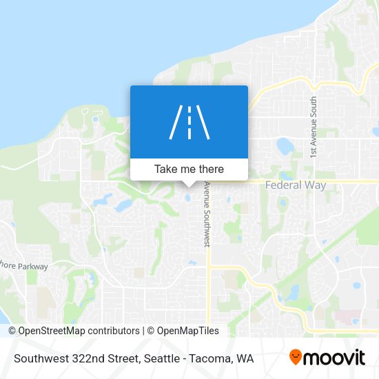 Southwest 322nd Street map