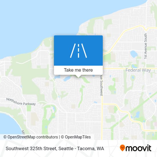 Southwest 325th Street map