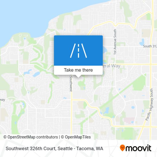 Mapa de Southwest 326th Court