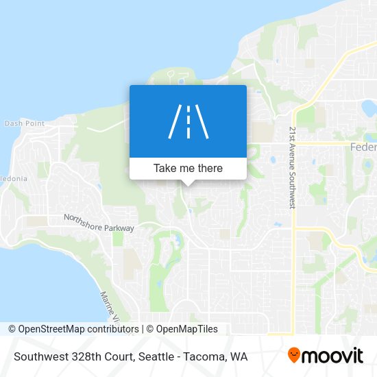 Southwest 328th Court map